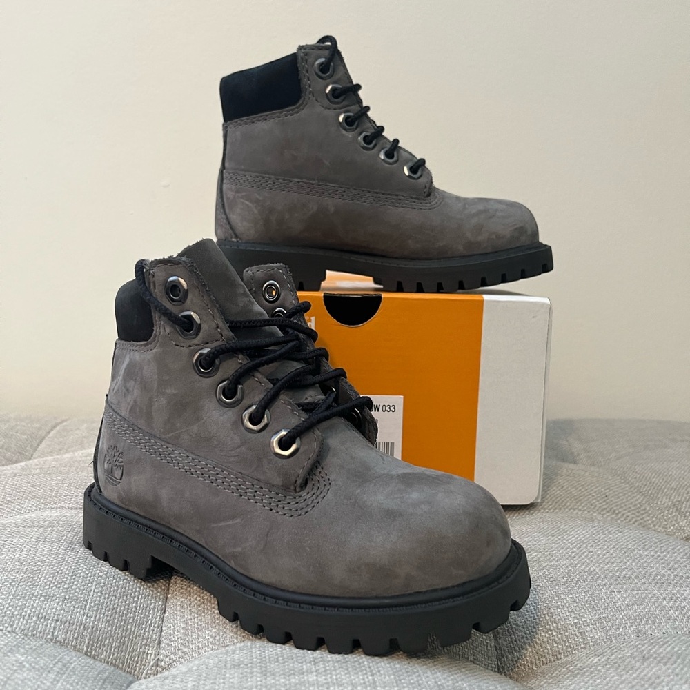Timberland Charcoal Lace-Up Boots